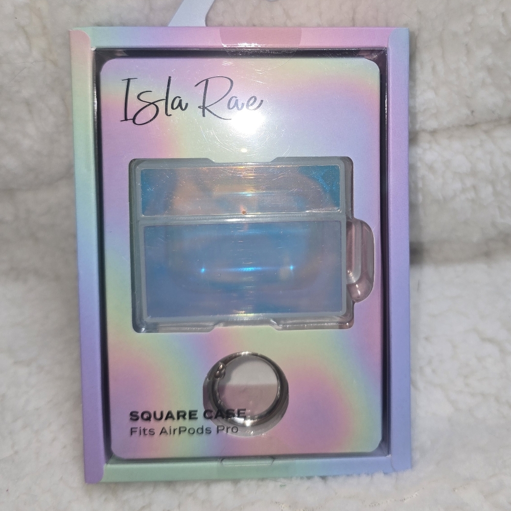 Isla Rae Holographic Square Airpods Pro Case